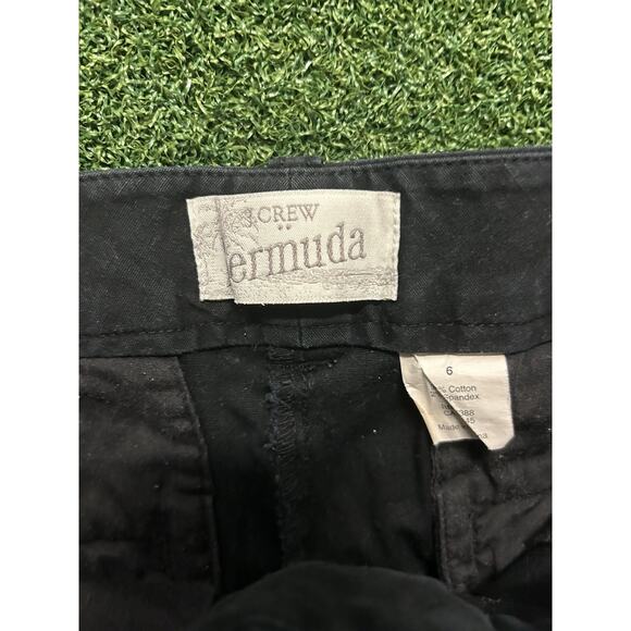 J. Crew Women's Frankie Bermuda Chino Short CN6 Black Size 6 - Picture 3 of 4